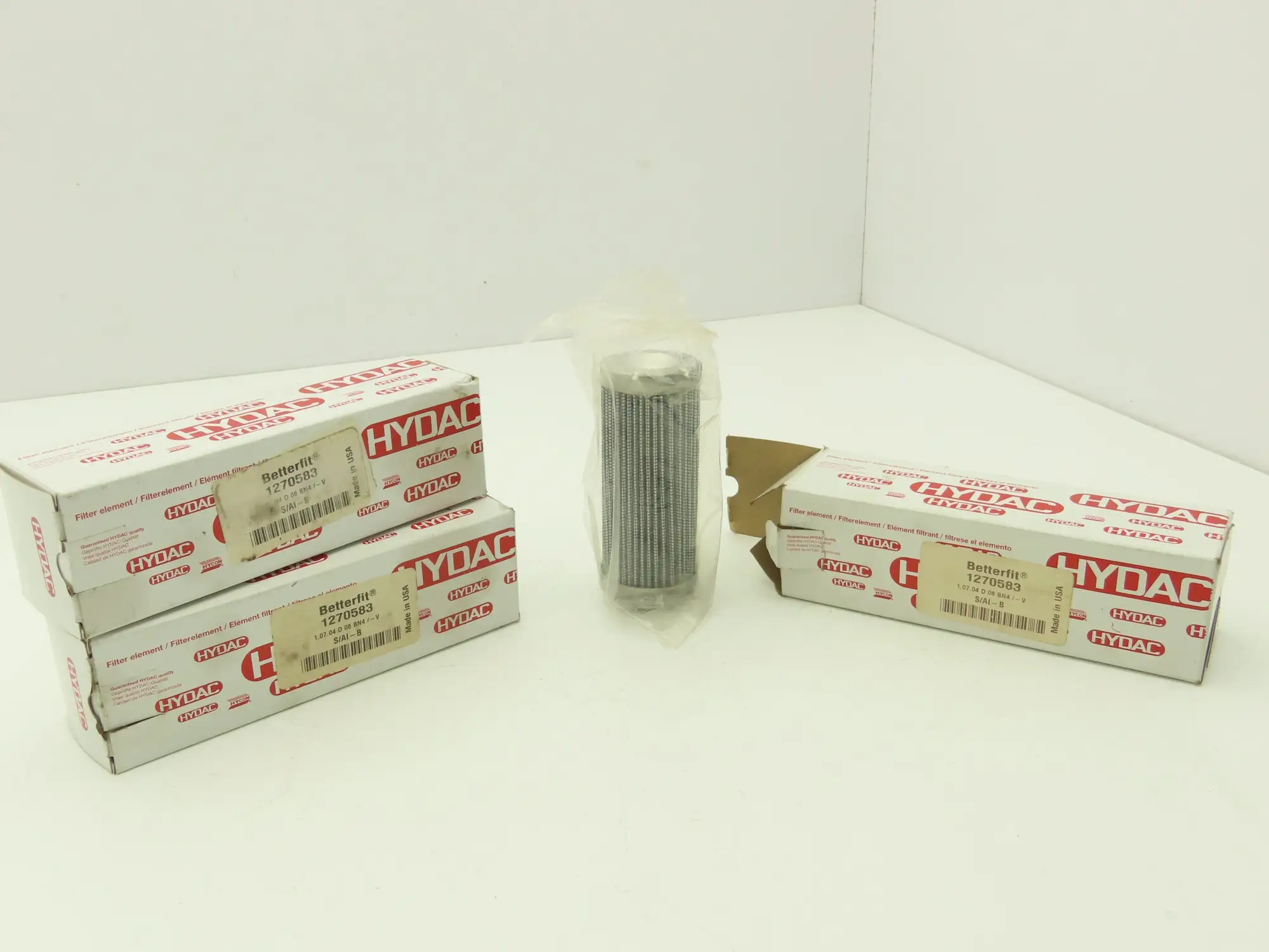 Hydac 1270583 1.07.04D06BN4/-V Hycon Hydraulic Filter Lot of 3