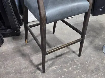 40" Padded Wood Bar Chair by Keagan