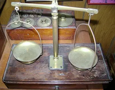 1598-385 Antique Troemner Type Balance Beam Scale