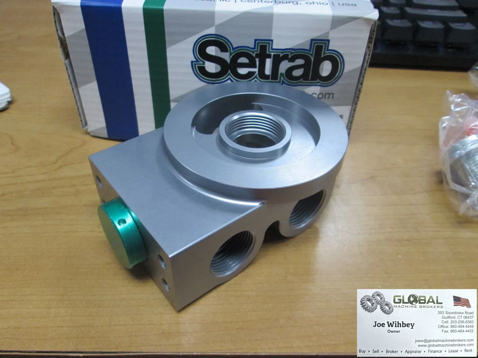 Setrab 18-RFHUT77-20-22-LTR Thermostatic Remote Oil Filter Stand