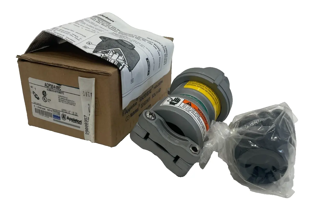 NEW EMERSON APPLETON ACP3044BC CLAMPING RING PLUG 30AMP