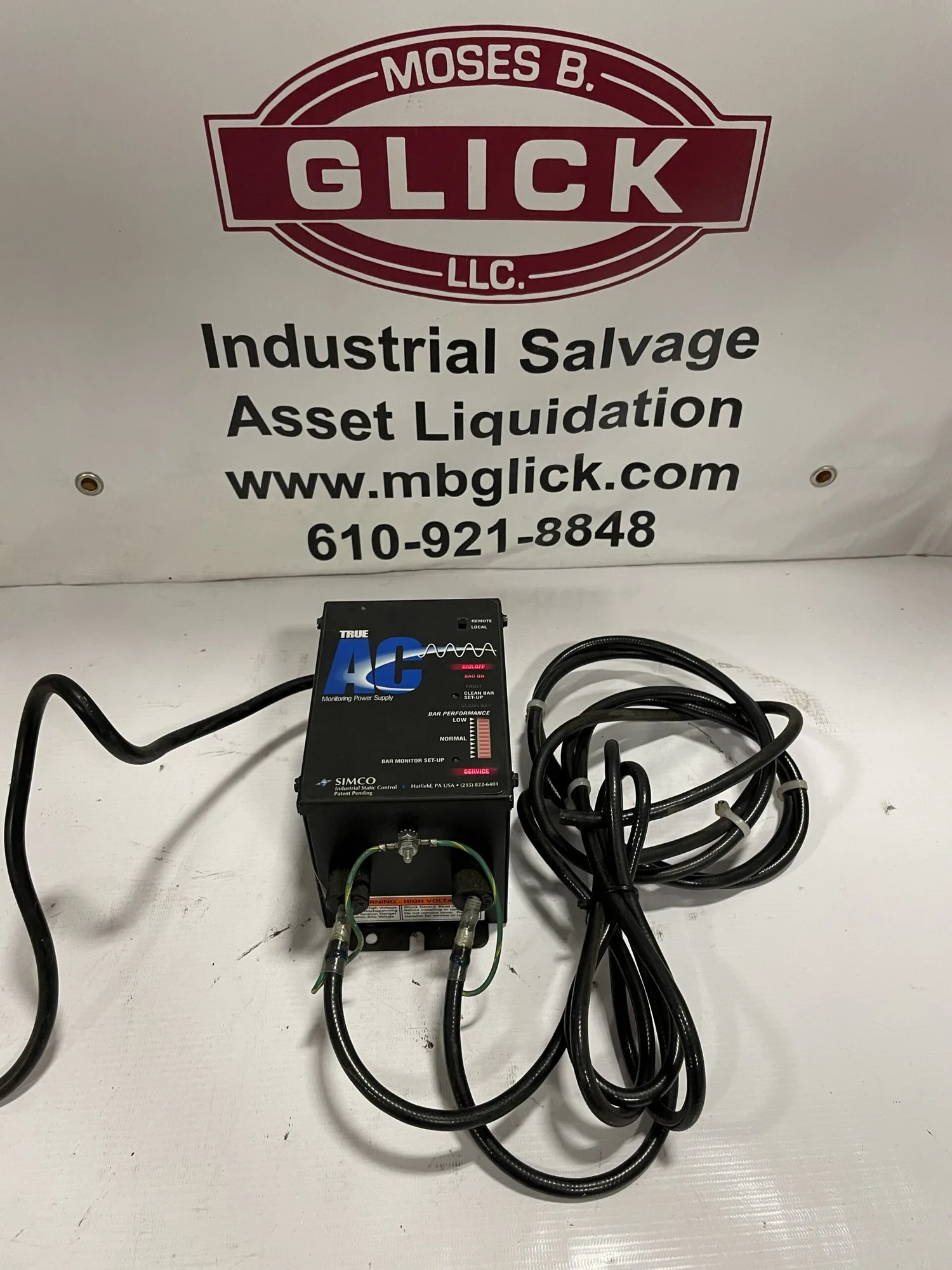 SIMCO 4010442 True AC Monitoring Power Supply 120VAC in 7.0kv out