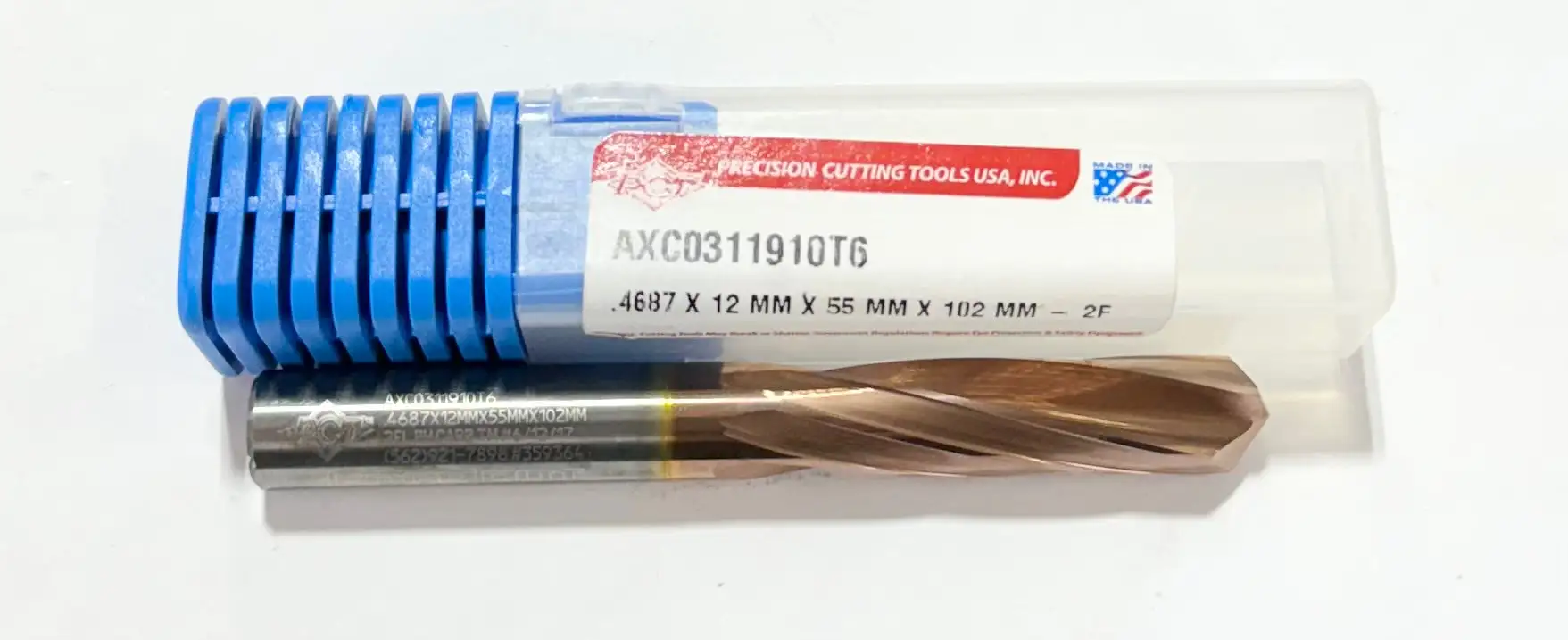 PCT .4687 Solid Carbide Drill 3xD ZrCN Coated 2 Flute Coolant Thru