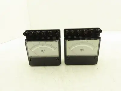 Yokogawa 2051-02 / 2051-03 Yew Ammeter Set 0-30mA & 0-1000mA Mixed Lot of 2