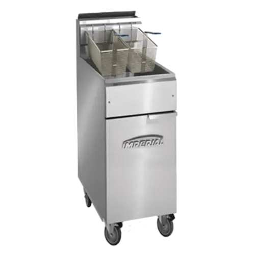 Imperial IFS-50-OP Gas Fryer - (1) 50 lb Vat, Floor Model, Natural Gas