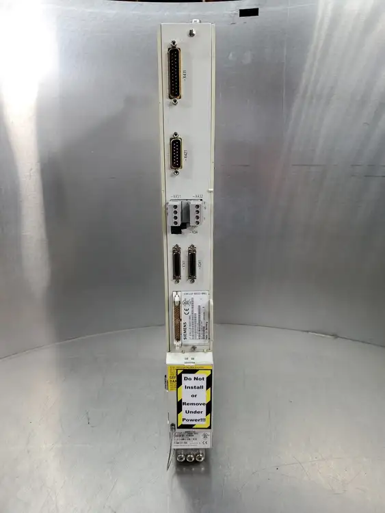 Used Siemens 6SN1124-1AA00-0BA1 DRIVE w/6SN1118-0DG23-0AA1 Drive Card Variable Speed Drives | Palmetto Automation #1156115