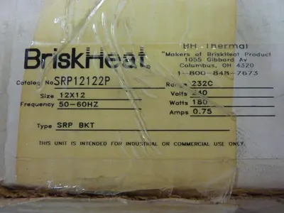 NEW BH THERMAL PRODUCTS SRP12122P