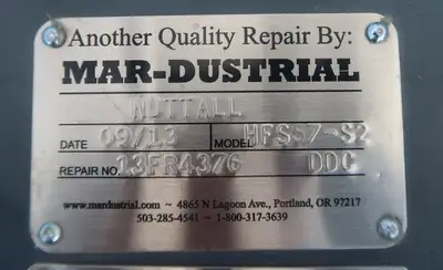 Used NUTALL HFS57-S2 Gearboxes British Columbia CA | Lenmark #268500