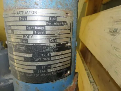 Fisher Control Valve type YS, size 2"-150