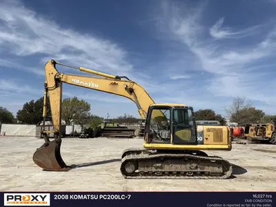 Used 2008 KOMATSU PC200LC-7 Excavators Texas US | Proxy Equipment #1383063
