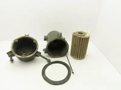 Dollinger Pipeline Filter Air Gas Vacuum Steel Housing 1.5" NPT 19"H
