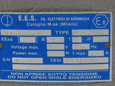 Ex-Tech ERSA-3553 Hinged Flameproof Electrical Box Enclosure 610x430x232mm
