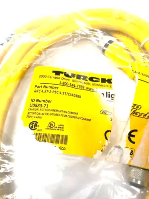 USED TURCK EUROFAST DOUBLE ENDED M12 CORDSET