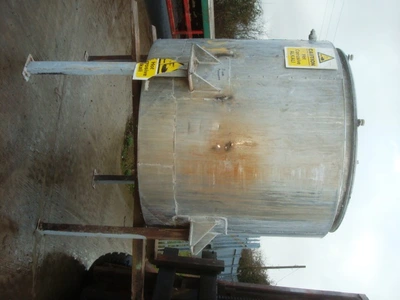 2520L S/S Open toped JKTD Mixing Tank