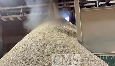 USED CUSTOM BUILT FLUID BED DRYER FOR SHAVINGS, SAWDUST & HEMP PRODUCTS
