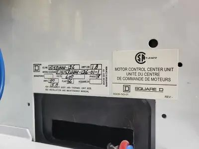 USED SQUARE D MODEL 6