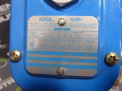 Asco WPIS8344372 Red Hat Intrinsically Safe Solenoid Valve New