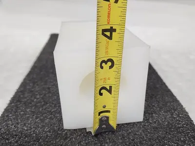 TEFLON SPACER 3" X 3" X 5"