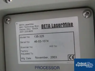 USED Beta LaserMike Beat LaserMike Gauge, Model 135-325