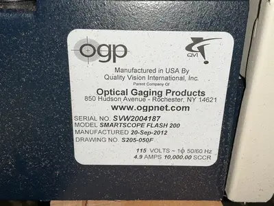 Used 2012 OGP SMARTSCOPE FLASH 200 Measuring Machines Ohio US | HGR 24 #1543325