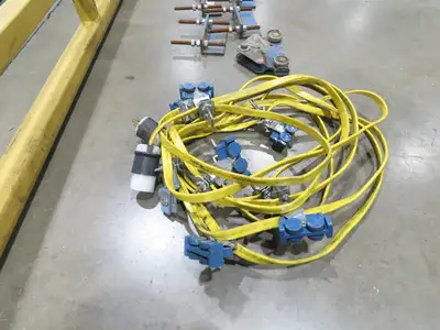Gorbel 1/4 Ton 500Lb Free Standing 4-Post Bridge Crane 15'Span 18' 6"Runway