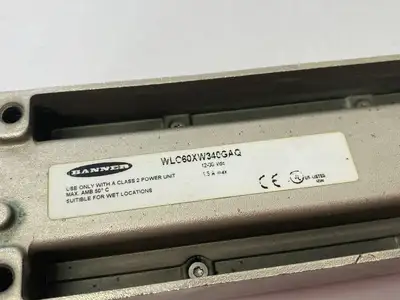 Used Banner Engineering Work Light; Length: 340 mm; Nickel-Plated Aluminum 86863 Light Source Equipment Michigan US | Maverick Industrial Sales #1393087