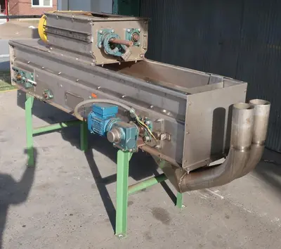 SPC8957  Feeder 16" width leveling belt feeder, 33" discharge height, Stainless Steel