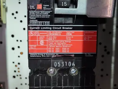 Dual 15A Circuit Breaker MCC Bucket