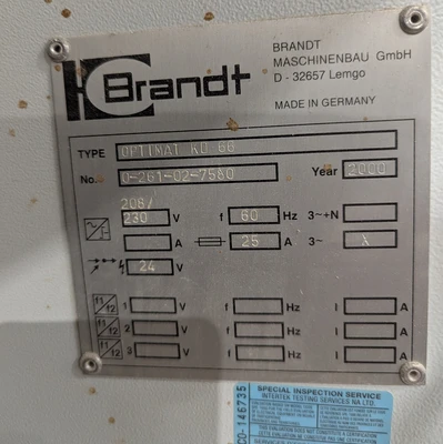 Used 2000 BRANDT KD66 Edge Banders Ontario CA | Aldan Woodworking Machinery #1252645