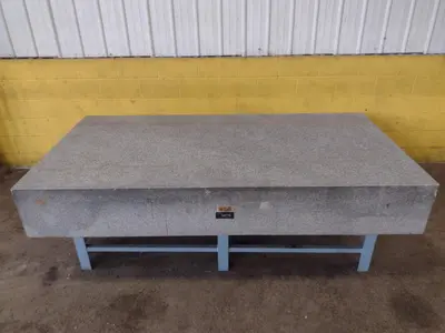 8' X 4' X 14" CHALLENGE PRECISION LAYOUT INSPECTION GRANITE TABLE: STOCK #23790