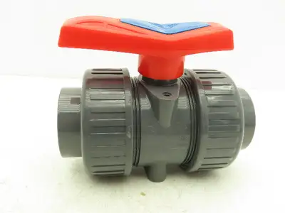 Simtech VBXV208  2" PVC Ball Valve Socket/Threaded Fittings True Union  Lot of 3