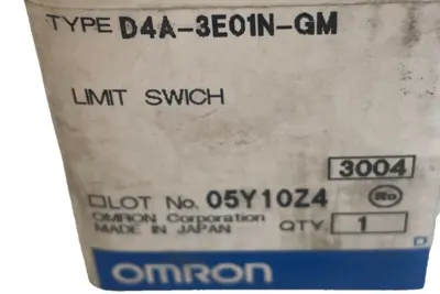 NEW OMRON D4A-3E01N-GM LIMIT SWITCH D4A3E01NGM