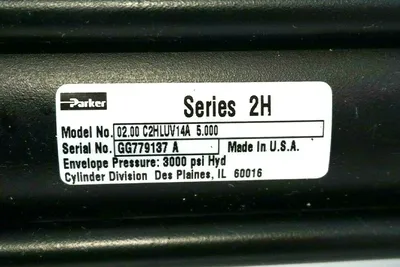 NEW PARKER 02.00 C2HLUV14A 5.000 PNEUMATIC CYLINDER SERIES 2H