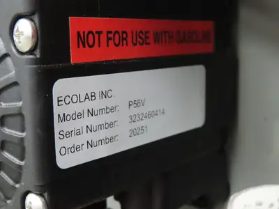 Foam King P56V Ecolab Portable Spray Unit Cart 15 Gal FloJet Diaphragm Air Pump