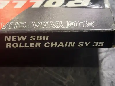 Riveted Roller Chain ANSI 35, 10FT, 3/8" Pitch