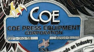 USED 2015 COE PRESS EQUIPMENT CPR--PO-15024 & CPPS-350-18