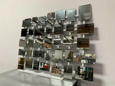 USED AUTHENTIC TREVOR SCHERR DESIGN 67" X 50" MIRROR