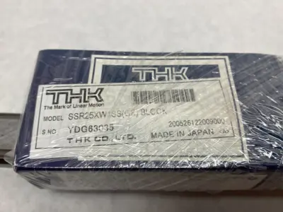 USED THK LINEAR GUIDE RAIL AND BLOCK ASSEMBLY, 400MM RAIL, 2-BLOCKS