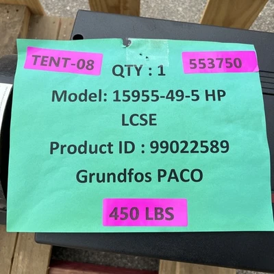 New | in-Stock Grundfos 15955-4P-5HP LCSE Centrifugal Pumps California US | Davliegogo LLC #1705453