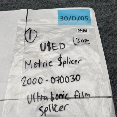 Used Metric Splicer 2000-070030 Ultrasonic Welders California US | Davliegogo LLC #1707337