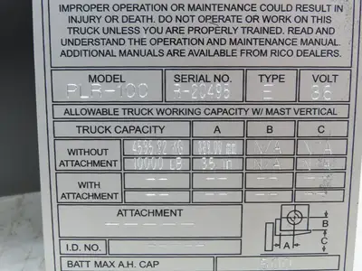 Ohio Electric Motors D-562292X8757 Hydraulic Pump & Motor 36VDC Off PLR-100