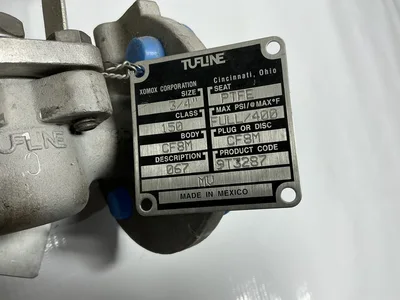 Xomox Tufline 94H719C 3/4″ Figure 067 Sleeved Plug Valve Class #150 CF8M