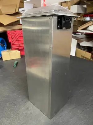 Used San Jamar Used San Jamar H2001CLSS In-Counter Fullfold Napkin Dispenser Restaurant Front of House Furnishings Illinois US | Falcon Restaurant Supply #1376199