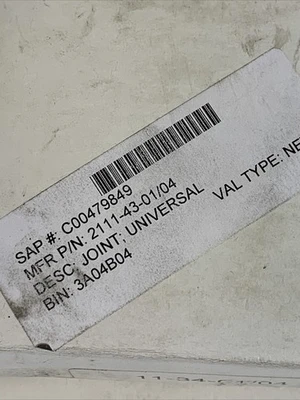 UNIVERSAL JOINT MFR.P/N 2111-43-01/04 (Lot Of 7) Fast Shipping! -Warranty ~