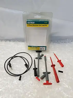 EXTECH TL810 8 PIECE ELECTRICAL TEST LEAD KIT