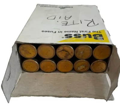 NEW COOPER BUSSMANN NOS-15 FUSES NOS15 15 AMP BOX OF 10