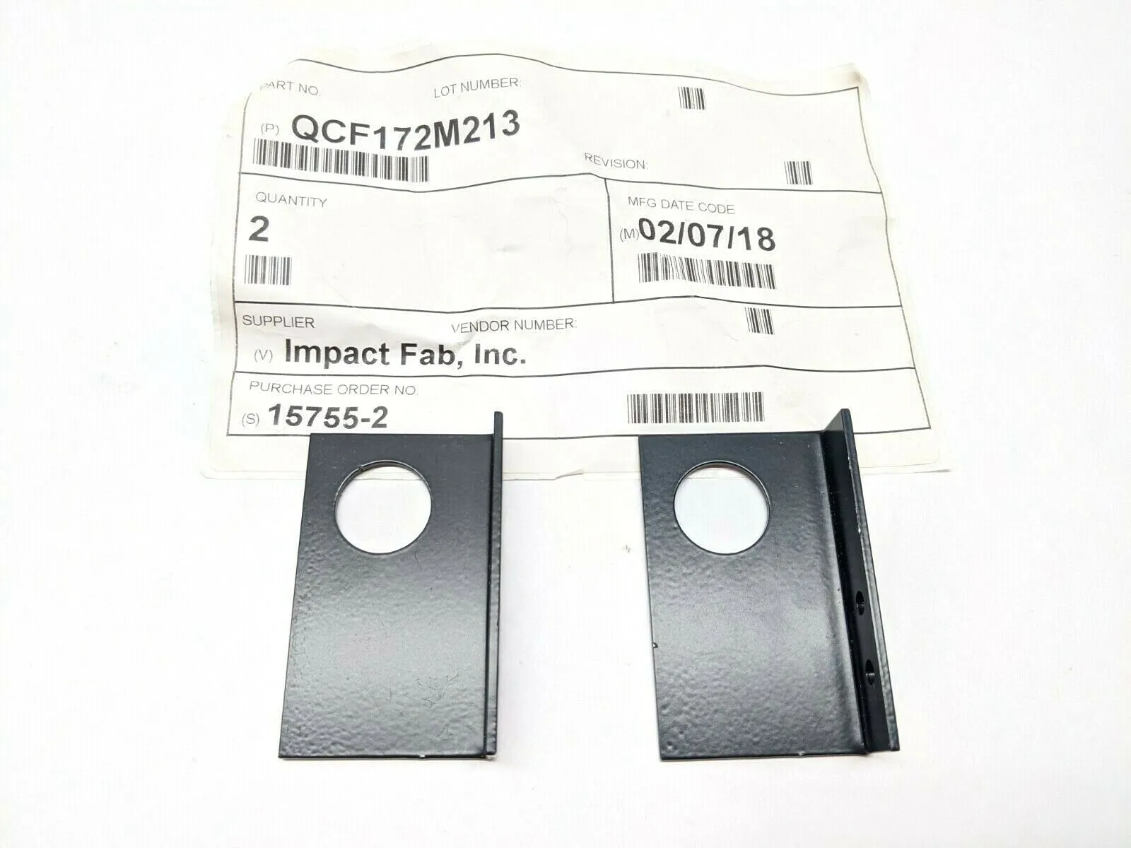 Impact Fab QCF172M213 Mounting Brackets LOT OF 2 - New