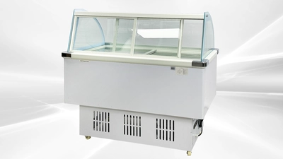 171-0349 53" Full Service Self Contained Gelato Ice Cream Freezer Case