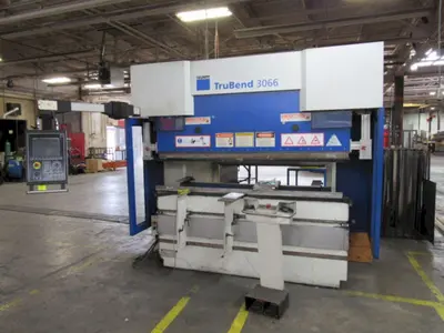 70 Ton x 80" TRUMPF TruBend CNC Hydraulic Press Brake, Model 3066