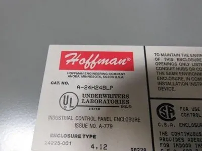 Hoffman A-24H24BLP Control Panel For Heatrex 514-54771-30 Heater 480V 3PH